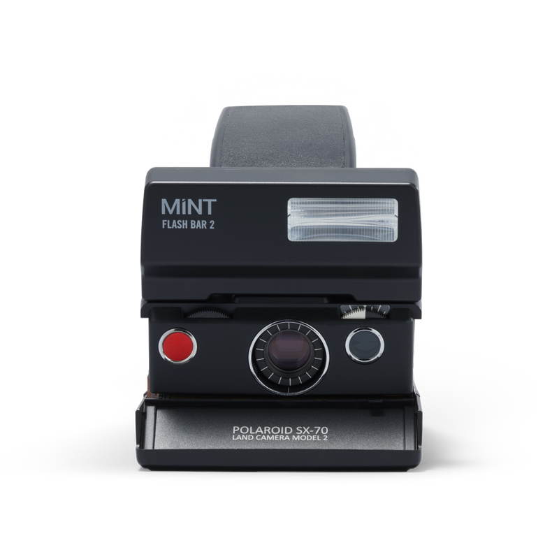Polaroid SX-70 Instant Camera with flashbar