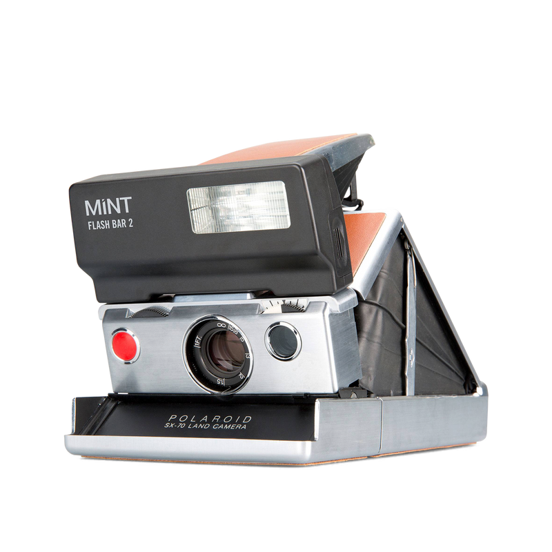 Polaroid SX-70 Instant Camera with flashbar